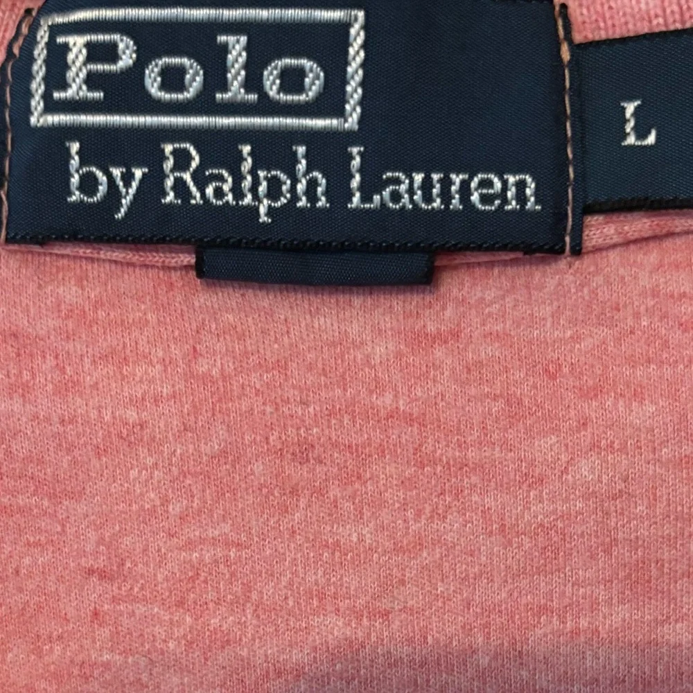 Vintage Polo Shirt Polo Ralph Lauren Short Sleeve Pony Shirt Coral Size Large